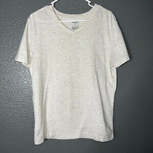 Arizona Jean Co Light Heather Gray V-Neck Tee Women’s Medium